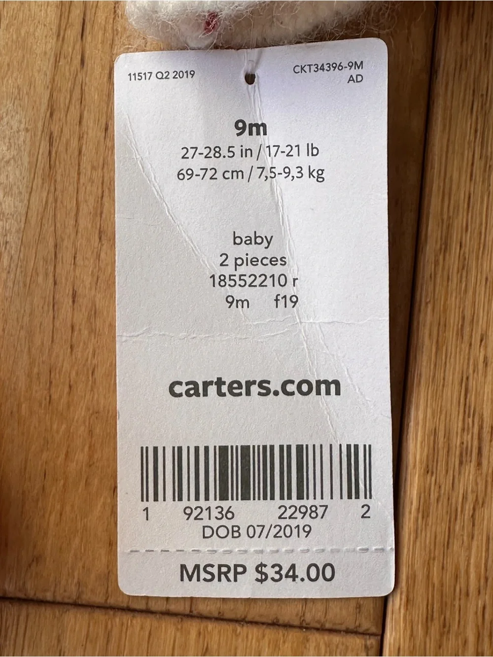 NEW Carter’s Red Cat Sleeve Sweater size 9 Months